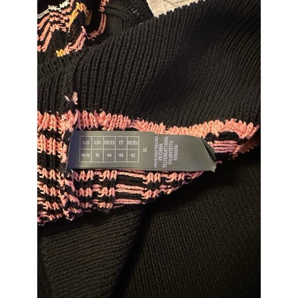 Savage X Fenty Crochet Knit Midi Dress Size XL Bodycon Boho Chic Y2K Tropical - Picture 3 of 9